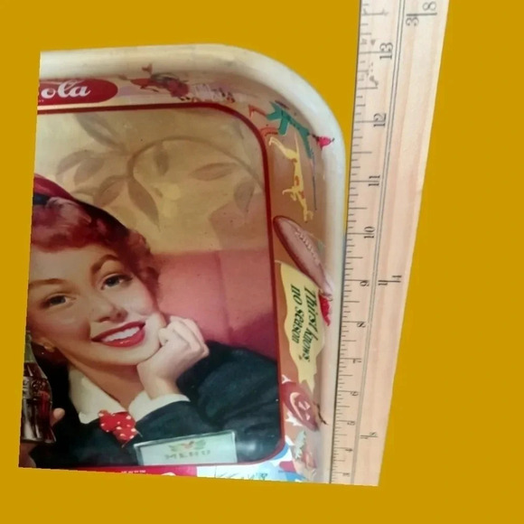 Coca cola advertising lot of 4 metal trays - Picture 2 of 16